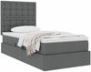 vidaXL Aufbewahrungsbett mit Matratze Dunkelgrau 90 x 190 cm Polyester 3371875 Bild 3