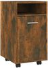 vidaXL Beistellschrank mit Rollen Räuchereiche 33x38x60 cm 815852 Bild 2