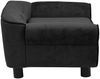 vidaXL Hundesofa Schwarz 72x45x30 cm Plüsch 171038 Bild 4