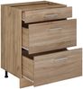 Küchenunterschrank R-Line Sonoma 60 cm mit Schubladen, AP Eiche Vicco Bild 5