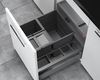 HAILO SEPARATO K 500 18/8/8/D Abfallsorter 3620521 dunkelgrau mit 34 Liter Abfallvolumen für 50 cm Schrankbreite Bild 4