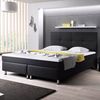Inter 'Dallas' Boxspringbett mit Matratze und integriertem Topper, Webstoff anthrazit, 180x200 cm Bild 5