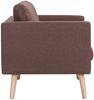 vidaXL 2-Sitzer-Sofa Stoff Braun [281353] Bild 5