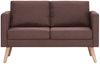 vidaXL 2-Sitzer-Sofa Stoff Braun [281353] Bild 3