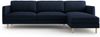 Micadoni Ecksofa Eden 4-Sitzer Rechts Samt Dunkelblau Bild 1