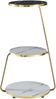 Beistelltisch Sipoo 74x46x37cm Marmoroptik Weiß / Marmoroptik Schwarz [en. casa] Bild 2