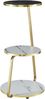 Beistelltisch Sipoo 74x46x37cm Marmoroptik Weiß / Marmoroptik Schwarz [en. casa] Bild 4