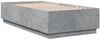 vidaXL Bettgestell Betongrau 75x190 cm Holzwerkstoff 3209761 Bild 3