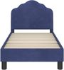 vidaXL Kinderbettgestell mit Kopfteil Polizeiblau 70 x 140 cm Samt 42010935 Bild 5