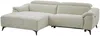Vente-unique - CLIMOTA Sofa Stoff Weiß - B 176 cm x H 76 cm x L 266 cm Bild 4
