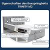 Best for Home Boxspringbett mit Bettkasten Trinity K8 Lux, mit Bettkasten inkl. 7 cm Topper (140x200 160x200 180x200 200x200 cm), Verschiedene Liefermöglichkeiten, TOP Preis-Leistungs-Verhältnis Bild 5