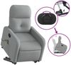 vidaXL Massagesessel mit Aufstehhilfe Hellgrau Stoff 3206804 Bild 5
