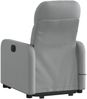 vidaXL Massagesessel mit Aufstehhilfe Hellgrau Stoff 3206804 Bild 4