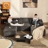 LITBIRD Ecksofa U-förmig 272 x 175 x 61 cm, modulares Oversize-Schlafsofa, montagefrei, mit Recamiere, extra tief sitzend, als Schlafsofa nutzbar Bild 4