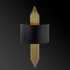 Wandleuchte SANGARIUS - Metall - B. 22 x H. 75 cm - Schwarz & Goldfarben Bild 4
