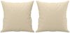 vidaXL 2-Sitzer-Sofa mit Zierkissen Creme 140 cm Stoff 3200911 Bild 5