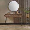 Konsole aus Mangoholz, modernes Design, natur Braun, 120 cm, 2 Schubladen, schmale Metallbeine Bild 2