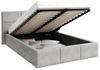 FDM Polsterbett Bettrahmen Bettgestell 90x200, 120x200, 140x200, 160x200, 180x200cm (MADE IN EU - mit hochwertigem Velours Bezug Trinity, Bettrahmen, Bett, Optional mit Matratze bestellbar, mit großen gepolsterten Kopfteil, mit Bettkasten zum aufklappe... Bild 4