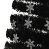 vidaXL Weihnachtsbaum mit LED-Schneeflocken Schwarz 240 cm Fiberoptik 328465 Bild 5