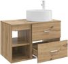 vidaXL Badezimmermöbel-Set 2 pcs Artisan-Eiche Holzwerkstoff 3403935 Bild 4