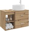 vidaXL Badezimmermöbel-Set 2 pcs Artisan-Eiche Holzwerkstoff 3403935 Bild 3
