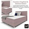 Best for Home Boxspringbett Neo Sawana Bonellfederkernmatratze mit 5 cm Topper (90x200 120x200 140x200 160x200 180x200 200x200), Handwerksqualität,TOP Preis-Leistungs-Verhältnis Bild 3
