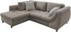 Polsterecke >Allin< in grau-braun / silber, Cord - 250x66x190cm (BxHxT) Bild 5