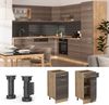 Küchenunterschrank R-Line Edelgrau 40 cm ohne Arbeitsplatte Vicco Bild 3