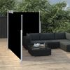 vidaXL Ausziehbare Seitenmarkise Schwarz 140 x 600 cm 48454 Bild 3