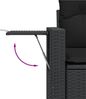 vidaXL 10-tlg. Garten-Sofagarnitur mit Kissen Schwarz Poly Rattan 3220664 Bild 5