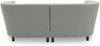 Gartenlounge Sofa 2-Sitzer Brandie 206x77x103 mit Outdoorbezug silber Bild 4