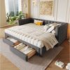 REDOM Daybett mit Stauraum & ausziehbarem Design (Polsterbett Funktionsbett), ohne Matratze Bild 5