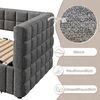 REDOM Daybett mit Stauraum & ausziehbarem Design (Polsterbett Funktionsbett), ohne Matratze Bild 4