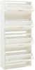 Schuhschrank Sykkylven 134x60x24 cm mit 4 Klappen Weiß [en. casa] Bild 4
