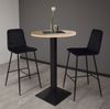 Tresentisch rund Eleanore 70 cm schwarz matt/asteiche 14655 Bild 2