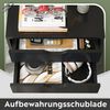 DEVAISE Rollcontainer Mobiler Aktenschrank mit 5 Schubladen & Tür, (47 x 40 x 65 cm), abschließbar, Druckerständer, für Homeoffice, Büro Bild 3