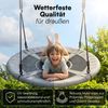 Bellabino 'Konda' Nestschaukel, Ø120 cm, anthrazit, indoor/outdoor, verstellbare Hängeschaukel, bis 120 kg, mit Zubehör Bild 5