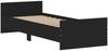 vidaXL Bettgestell Schwarz 75x190 cm Holzwerkstoff 835947 Bild 3