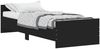 vidaXL Bettgestell Schwarz 75x190 cm Holzwerkstoff 835947 Bild 2