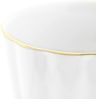 2 Teliges Set Kaffeetassen-Set Daisy 330 ml aus Porzellan Kaffeeservice Weiß mit Goldumrandung Bild 4