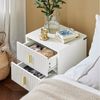 SoBuy Nachttisch FBT115, mit 2 Schubladen für Boxspringbett Sofatisch Beistelltisch Bild 2