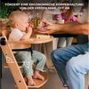 Kinderkraft Kinderhochstuhl aus Holz ENOCK 3 in 1, Niedriger Stuhl, Babystuhl, Abnehmbare Schutzbügel und Gurt, Rückenlehnenverstellung, ab 6 Monaten bis 10 Jahre, Holz Bild 4