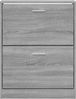 vidaXL Schuhschrank Grau Sonoma 59x17x81 cm Holzwerkstoff 342540 Bild 5