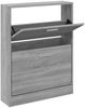 vidaXL Schuhschrank Grau Sonoma 59x17x81 cm Holzwerkstoff 342540 Bild 2