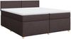 vidaXL Boxspringbett mit Matratze Dunkelbraun 200x200 cm Stoff 3289083 Bild 3
