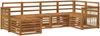 vidaXL Ecksofa Set 5 pcs Natur Massivholz Akazie 3384565 Bild 2