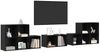 vidaXL TV-Schrank Set 8 pcs Schwarz Eichen-Optik Holzwerkstoff 3393274 Bild 3