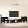 vidaXL TV-Schrank Set 8 pcs Schwarz Eichen-Optik Holzwerkstoff 3393274 Bild 4