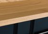 Wandregal Wildeiche inkl. LED 123x25x38 natur geölt CARDIFF #150 Bild 5