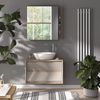Badspiegelschrank Edelin Cashmere 80 x 75 cm mit Regalen Vicco Bild 3